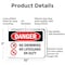 Signmission No Swimming No Lifeguard On Duty, 10 in W x Rectangle, Aluminum OS-2PACK-DS-A-710-L-1711 - alternate 2